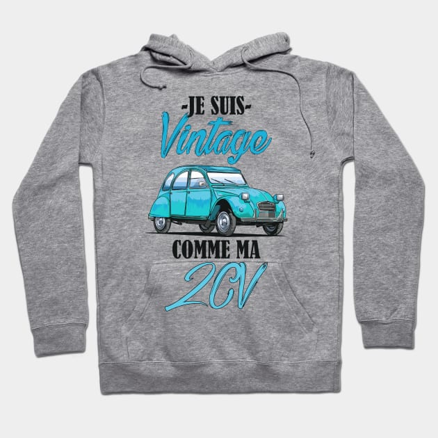 2CV Vintage Hoodie by RomoneGrafik